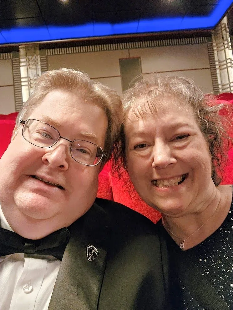 Tonya and Dean Becker dressed up together